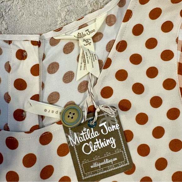 Matilda Jane Women’s Feeling Collegiate Gingham Peplum Top Size Medium - Picture 7 of 13